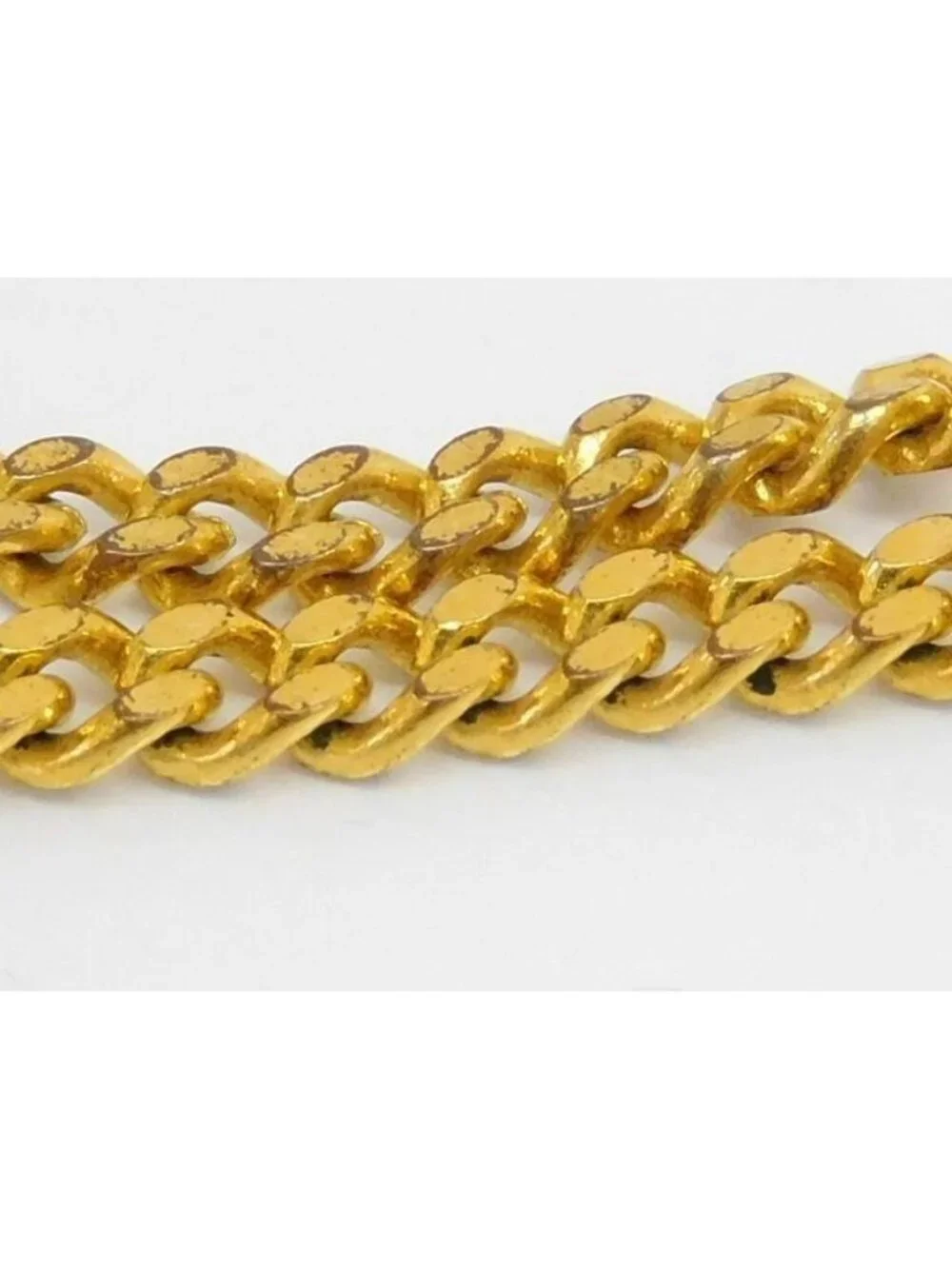 Chanel Soccer Ball Multi Stone CC Logo Bracelet Gold
